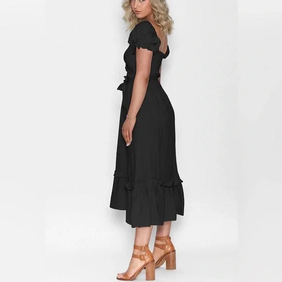 Multi-way wear Black Women's Dress - Picture 3 of 4